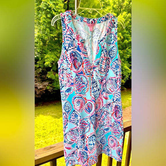 Lilly Pulitzer Shell Me About it Estrada Shift Dress- Sundress - Size M - Picture 3 of 15